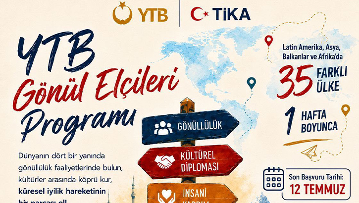 YTB'den Gençlere Büyük Fırsat! Gönül Elçileri Programı Başvuruları Başladı