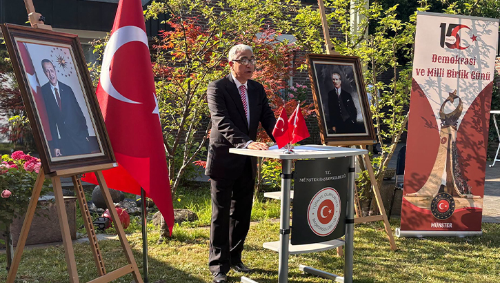 Münster’de 15 Temmuz anma programı: “İrade Bizim, Zafer Bizim”