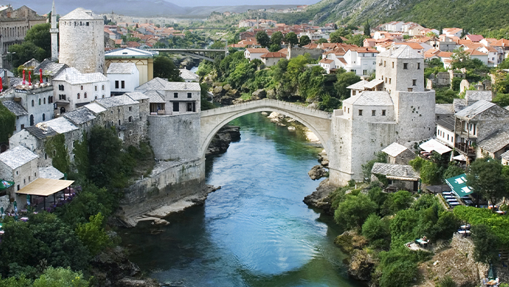 Bosna Hersek'te 460 Yıllık Gelenek Mostar Köprüsü'nde Yaşatıldı