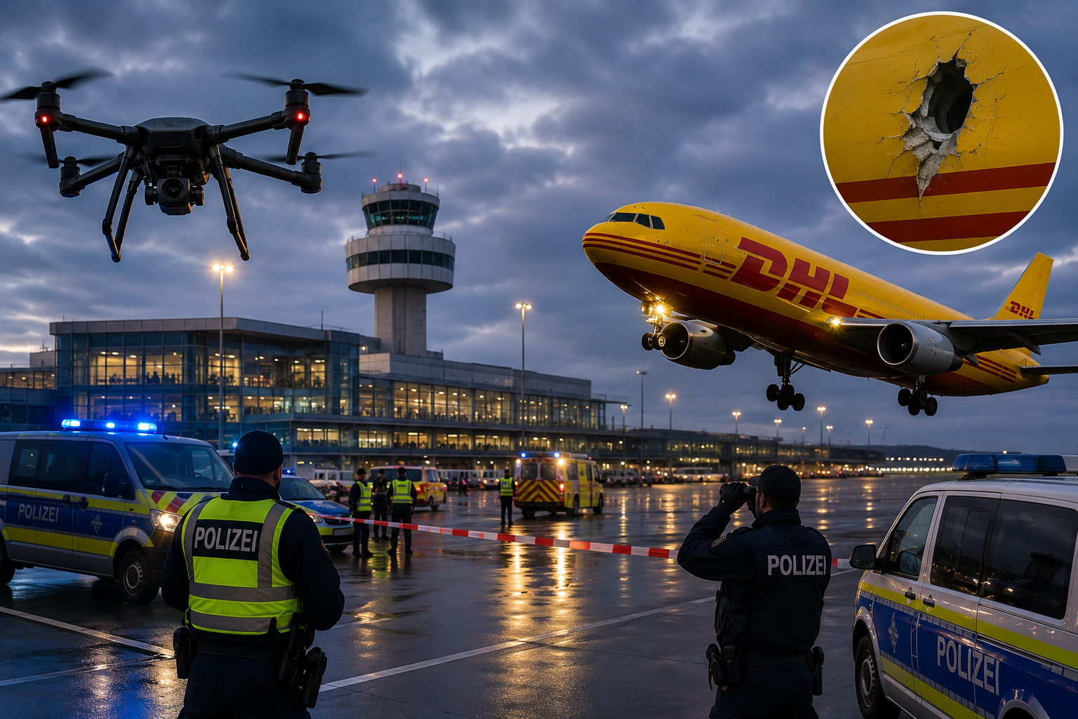 Almanya'da Leipzig havalimanı alarmd