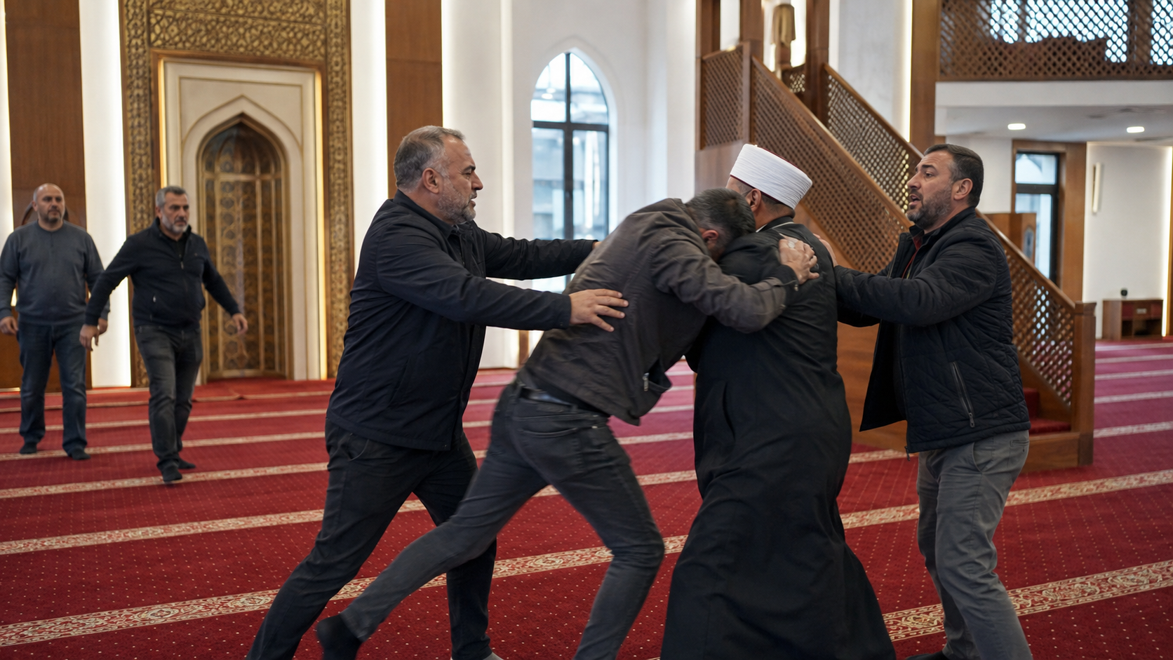 Belçika’da Selimiye Camii’nde dehşet: vatandaş imama kafa attı