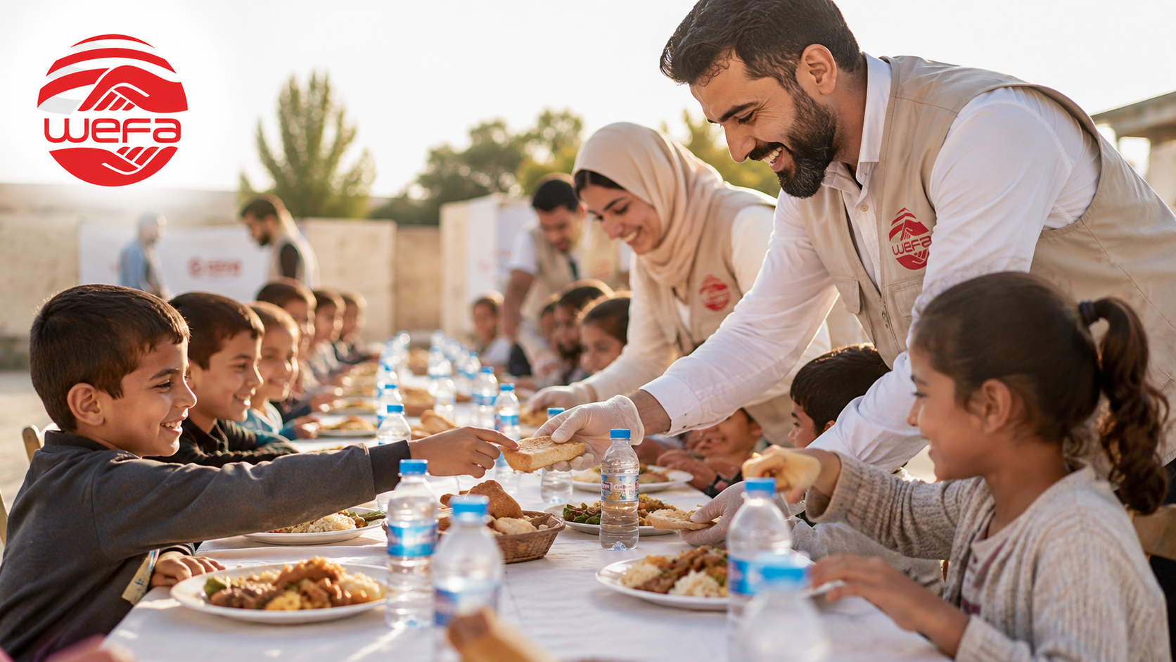 Wefa’dan yetim çocuklara anlamlı destek: “Bu sofrada mutluluk var”