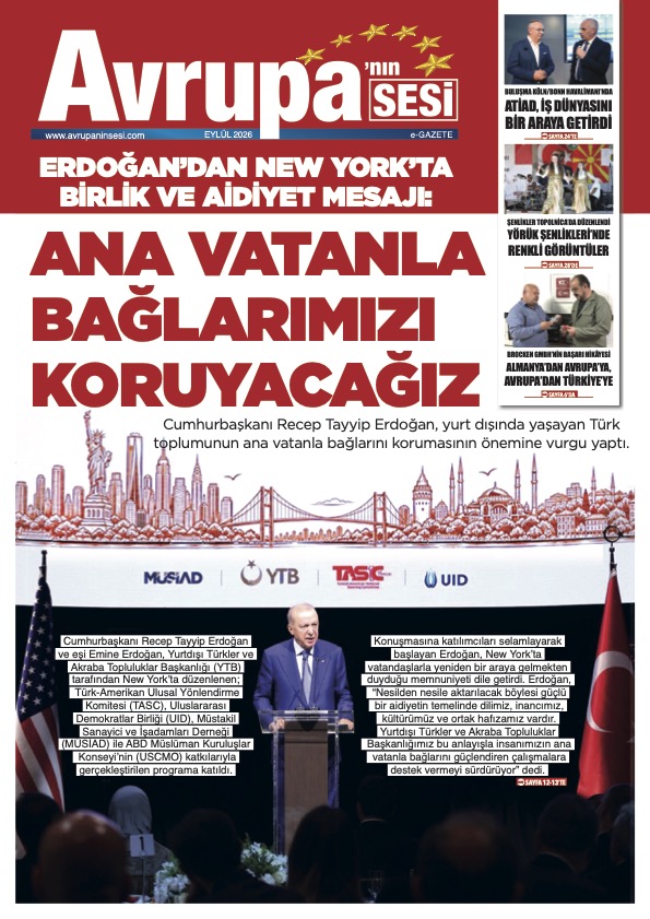 Avrupanın Sesi E-Gazete Sayı 12. 27.09.2026