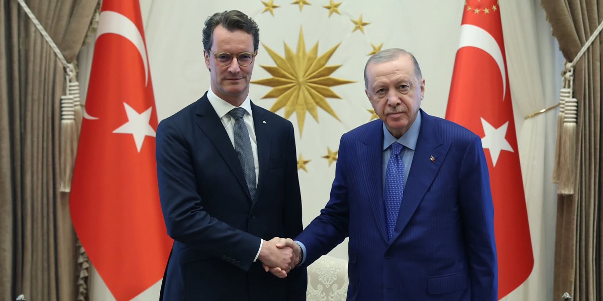 Cumhurbaşkanı Erdoğan, NRW Başbakanı Hendrik Wüst’ü kabul etti