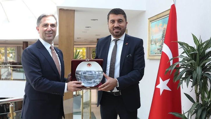 Zafer Sırakaya trifft Serdar Yüksel und Bundestagsdelegation